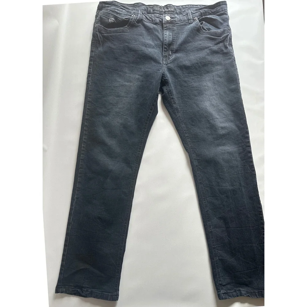 Rocawear Mens Jeans W38 x L32 Distressed Wash Blue Denim Straight Leg